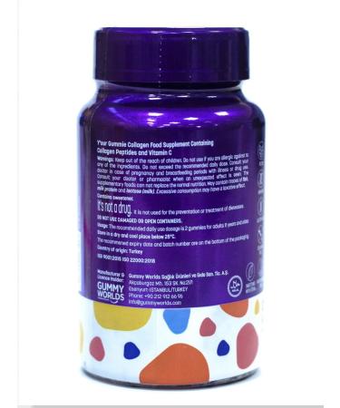 YOUR GUMMIE Collagen peptide with vitamin C 60 marmalade. T rkiye - Buy Online on GoSupps.com
