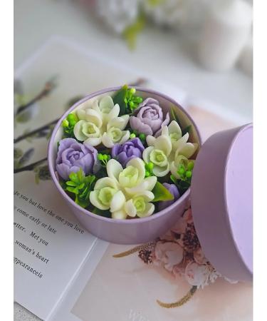 BravoBuket Bouquet of tulips and snowdrops from soap to the teacher for the teacher - Buy Online on GoSupps.com