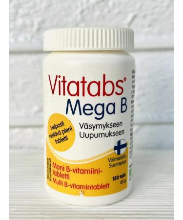 SUOMI Vitatabs Mega in B vitamins B 150 pcs - Buy Online on GoSupps.com