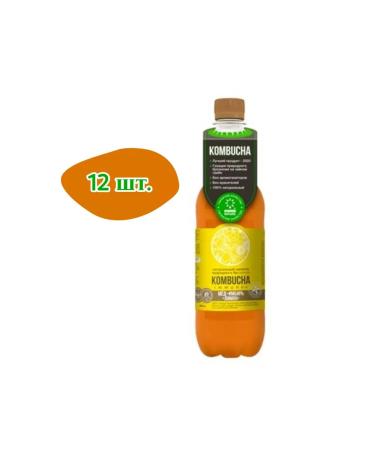 KOMBUCHA IMMUNO Drink on tea mushroom "Ginger-Med Lemon" 0.555l 12 pcs