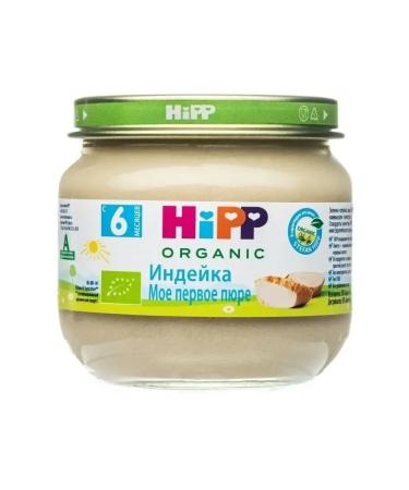 Hipp Puree from turkey from 6 months 80g 6 pcs - Buy Online on GoSupps.com