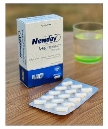 rcfarma Newday Magnesium Complex Complex 4 types of magnesium and vitamin B6 - Buy Online on GoSupps.com