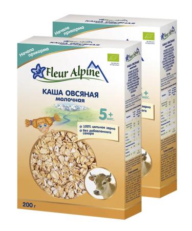 Fleur Alpine Porridge milk oatmeal from 5 months 2 pcs. 200 g each