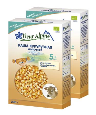 Fleur Alpine Porridge is a dairy children's corn from 5 months 2 pcs. 200 g each