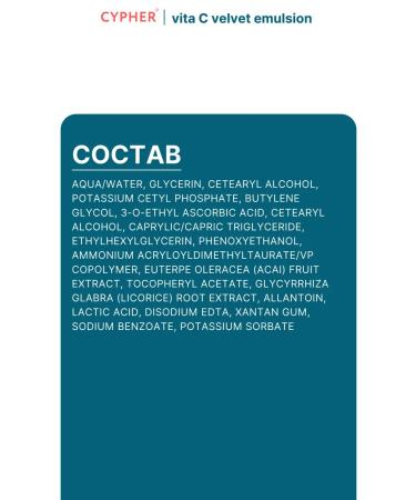 CYPHER Vitamin C Emulsion Vita C Velvet Emulsion - Buy Online on GoSupps.com