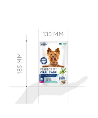 PERFECT FIT A treat for the teeth of small dogs beef mint 90 g - Buy Online on GoSupps.com