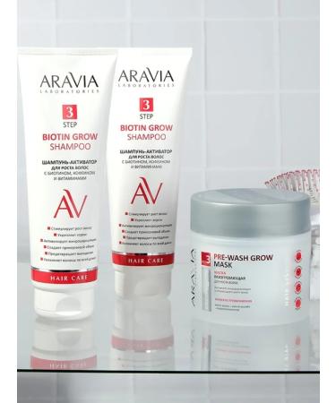 ARAVIA Professional Shampoo-Activator for hair growth with biotin 250 ml - Buy Online on GoSupps.com