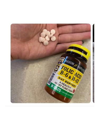 Mason Natural Heart Formula B6 B12 Folic Acid Tablets - Buy Online on GoSupps.com