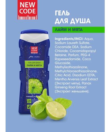 New code Shower gel tonic + gel-shampoo 250 ml 4 pcs - Buy Online on GoSupps.com