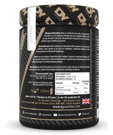 Dorian Yates Nutrition Glutamine glutamine in powder amino acid without taste 300g - Buy Online on GoSupps.com