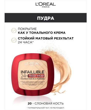 L'OREAL Infailible powder fresh tone shade 20