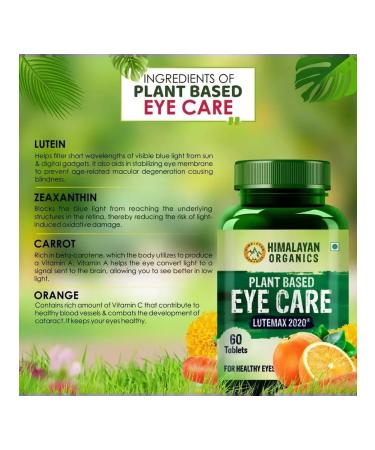 Himalayan Organics Plant Based Eye Care 60Tab - Buy Online on GoSupps.com