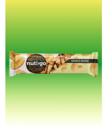 KDV Nut and Go cereal bars with peanuts and banana 18pcs 36g - Buy Online on GoSupps.com