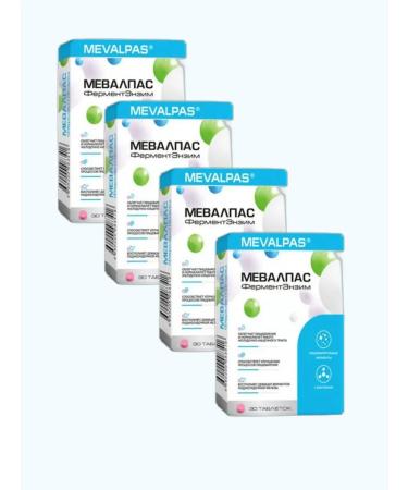 Mevalpas enzyme Enzym Complex with biotin 30tab 4pcs