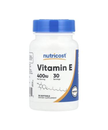 Nutricost Vitamin E 400 IU 30 soft tablets