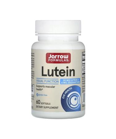 Jarrow Formulas Luthein LUTEIN 20 mg 60 gel. capsules