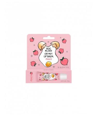 Egg Planet Lip balm oh my! Lip Balm peach (moisturizing) 10 g