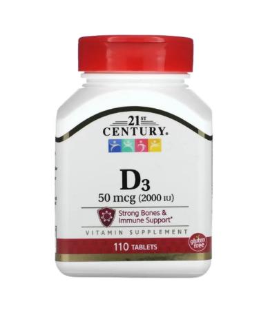 21st Century D3 D3 2000 ME 110 tablets