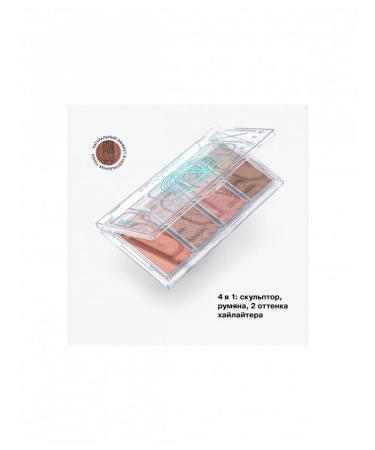 Influence Beauty Palette for contouring faces Silver Decagon tone 02 - Buy Online on GoSupps.com