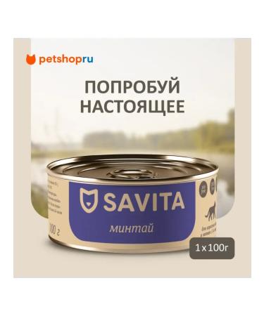 SAVITA Canned food for cats and kittens "polish" 100g wet food