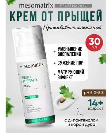 Mesomatrix Professional Facial cream from acne 30 ml