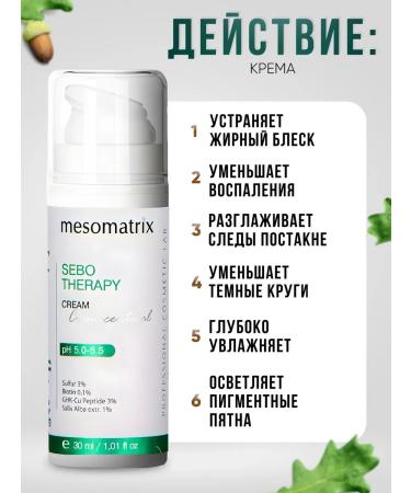 Mesomatrix Professional Facial cream from acne 30 ml - Buy Online on GoSupps.com
