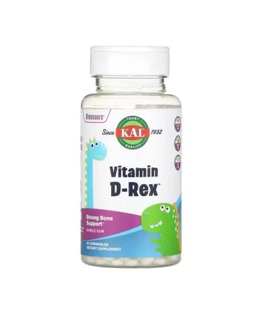 KAL Vitamin d -rex vitamin D3 with the taste of chewing gum