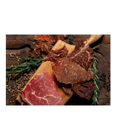 Sharp dried meat Marble Beef Jerky from beef 100 g - Buy Online on GoSupps.com