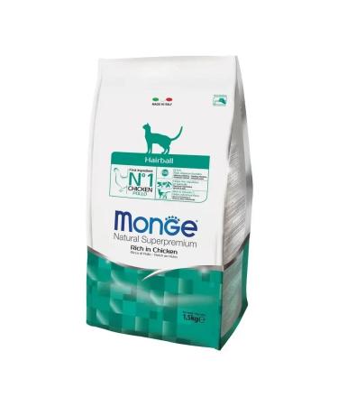 MONGE Hairball cat food for removing wool 1.5 kg - Buy Online on GoSupps.com