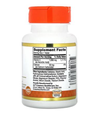 21st Century Vitamin C 1000mg - Buy Online on GoSupps.com
