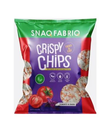 Snaq Fabriq Protein chips whole grain tomato and baselik