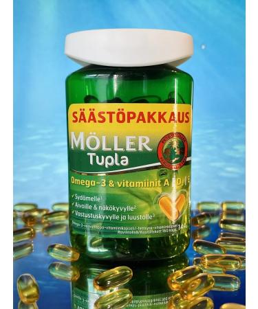SUOMI MOLLER TUPLA omega 3 + vitamins A E D 160 capsules - Buy Online on GoSupps.com