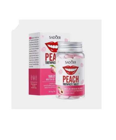 sadoer Toothpaste whitening in tablets peach