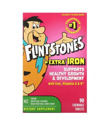 100% iHerb-multitivitamins for children with + iron 90 pcs