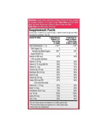 100% iHerb-multitivitamins for children with + iron 90 pcs - Buy Online on GoSupps.com