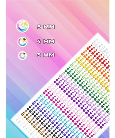 Hobbybara Rhinestones self -adhesive multi -colored makeup - Buy Online on GoSupps.com