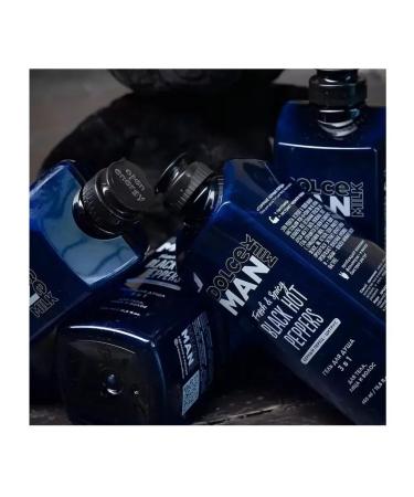 Dolce Milk shower gel 3 in 1 hot black peppers Man - Buy Online on GoSupps.com