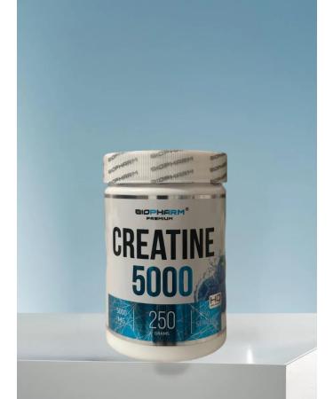 BioPharm Creatine 5000 monohydrate from biofarm blue raspberry 250 mg