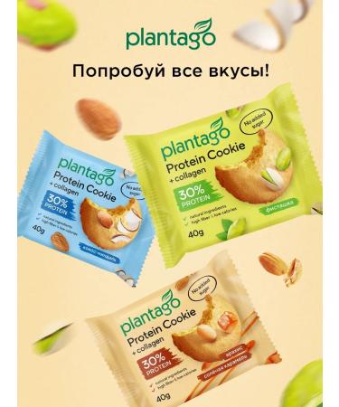 Plantago Protein cookies without sugar arachis-salt caramel - Buy Online on GoSupps.com
