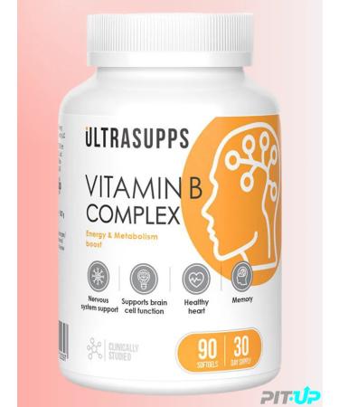 UltraSupps B vitamins Complex 90 Kapaps - Buy Online on GoSupps.com