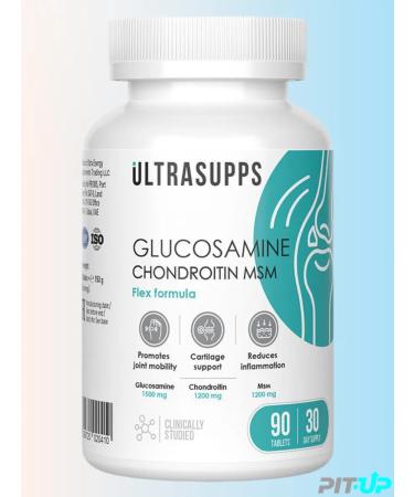 UltraSupps Glucosamine chondroitin MSM for joints and ligaments 90Tab - Buy Online on GoSupps.com