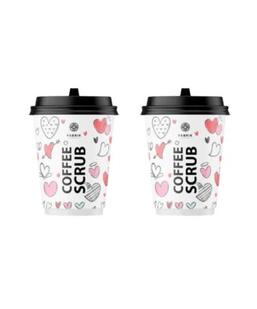 FABRIK Cosmetology Body scrub Love coffee with coconut 200 g 2 pcs