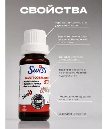 Swiss Multi Cobalamin Bi2 Spray Vitamin B12 20ml - Buy Online on GoSupps.com