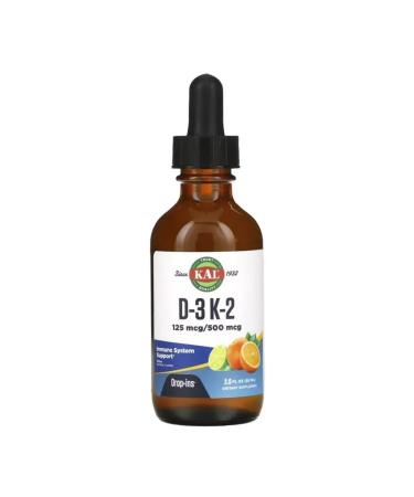 KAL Liquid D3 K2 125ml citrus