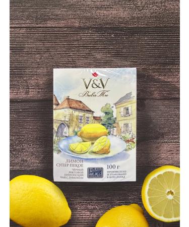 ViVa tea Black Ceylon Tea Lemon (Super Pekoe) 100 g - Buy Online on GoSupps.com