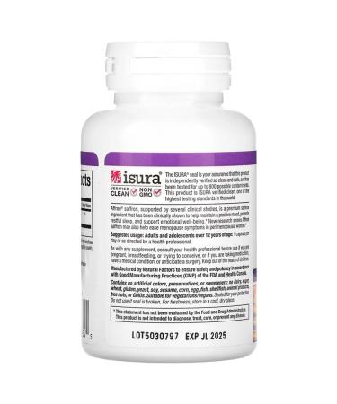 Natural Factors Shafran (USA 100% original) Pure 28 mg extract. 30 cap - Buy Online on GoSupps.com