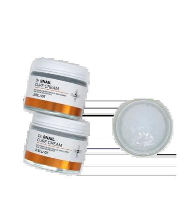 Lebelage Cream with mucin snail Dr. Snail Cure Cream 70 ml - Buy Online on GoSupps.com