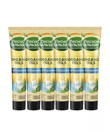 Forest balsam Toothpaste Ultra -blinking with coal and calcium 6 pieces