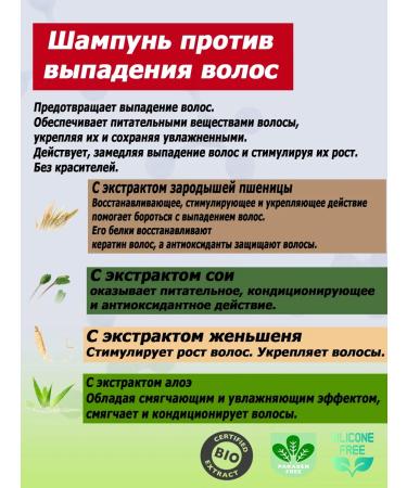 Corpore Sano Organic shampoo against hair loss 300ml - Buy Online on GoSupps.com