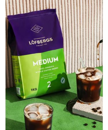 Coffee in Lofbergs Medium Roast 1 kg - Buy Online on GoSupps.com
